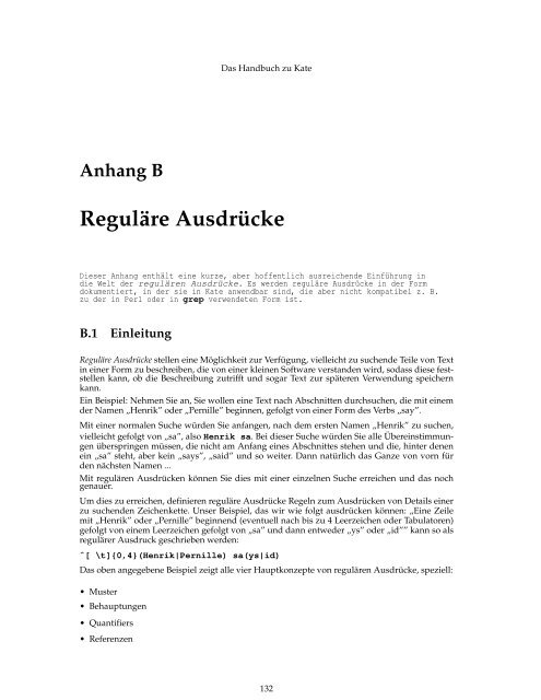 Das Handbuch zu Kate - KDE Documentation