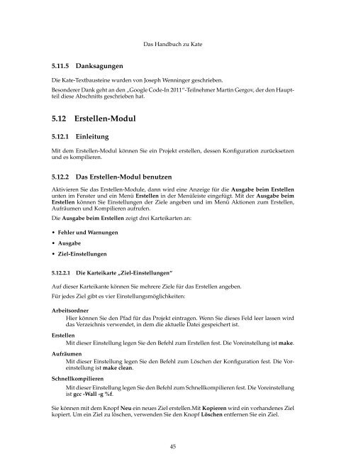 Das Handbuch zu Kate - KDE Documentation