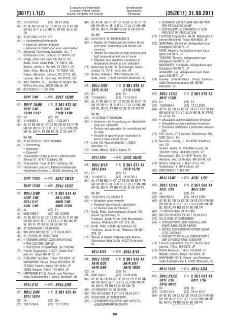 Bulletin 2011/35 - European Patent Office