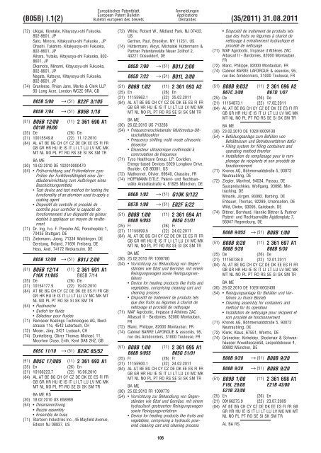 Bulletin 2011/35 - European Patent Office