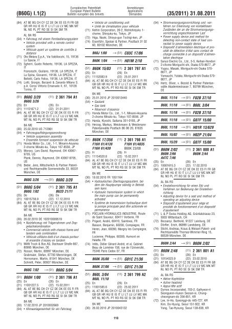 Bulletin 2011/35 - European Patent Office