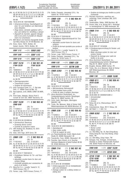 Bulletin 2011/35 - European Patent Office