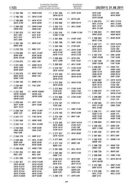 Bulletin 2011/35 - European Patent Office