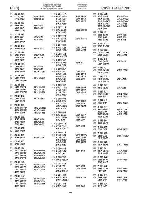 Bulletin 2011/35 - European Patent Office