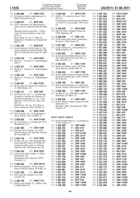 Bulletin 2011/35 - European Patent Office