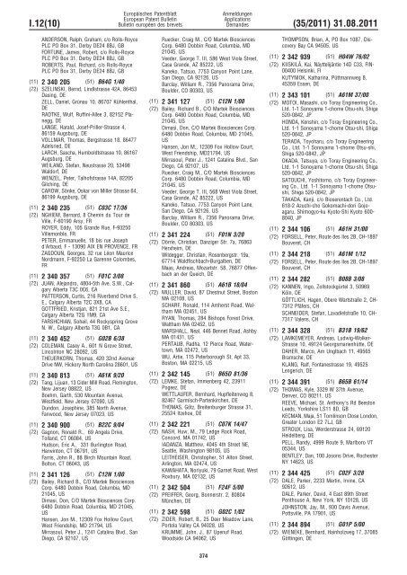 Bulletin 2011/35 - European Patent Office