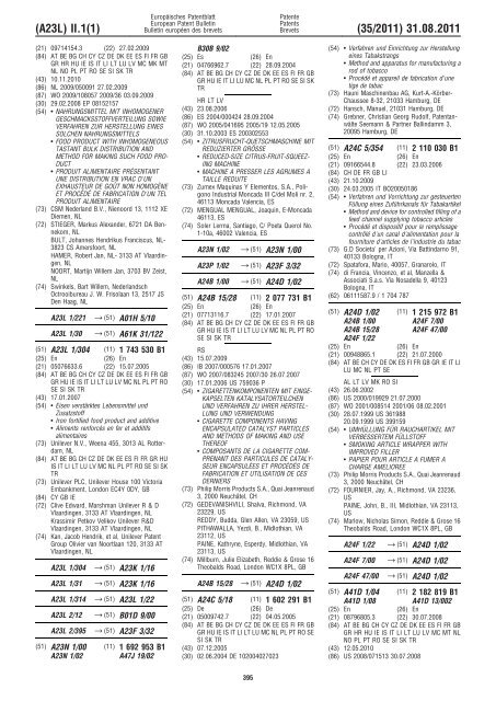 Bulletin 2011/35 - European Patent Office