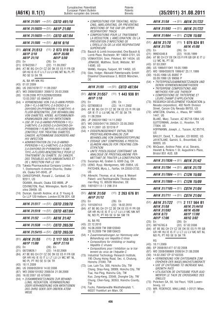 Bulletin 2011/35 - European Patent Office