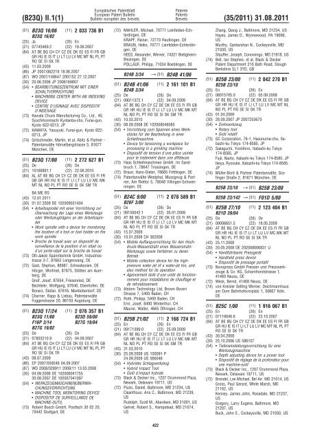 Bulletin 2011/35 - European Patent Office