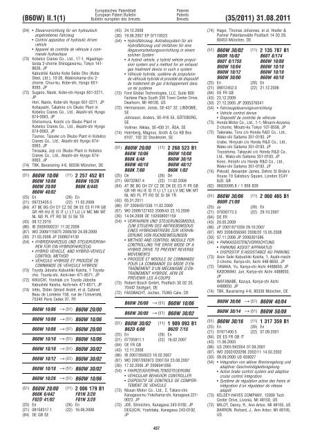 Bulletin 2011/35 - European Patent Office