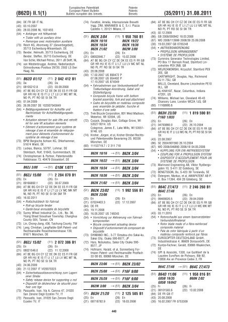 Bulletin 2011/35 - European Patent Office