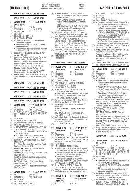 Bulletin 2011/35 - European Patent Office