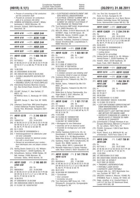 Bulletin 2011/35 - European Patent Office