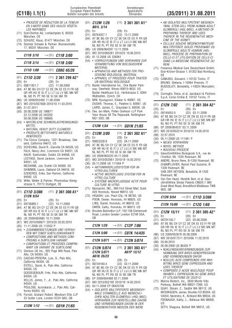 Bulletin 2011/35 - European Patent Office