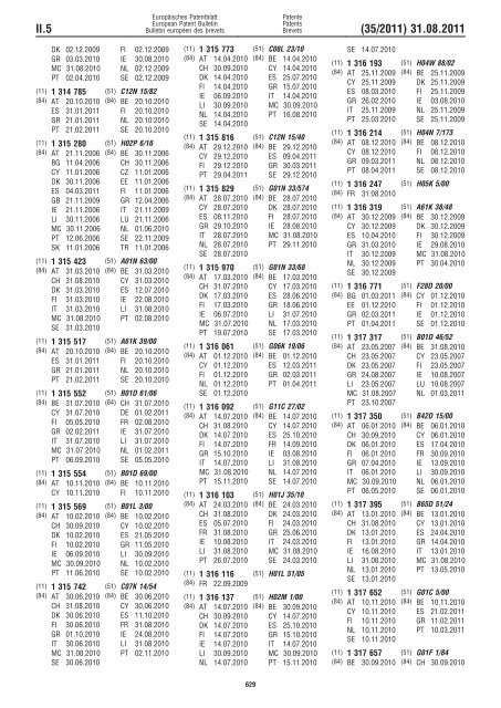 Bulletin 2011/35 - European Patent Office