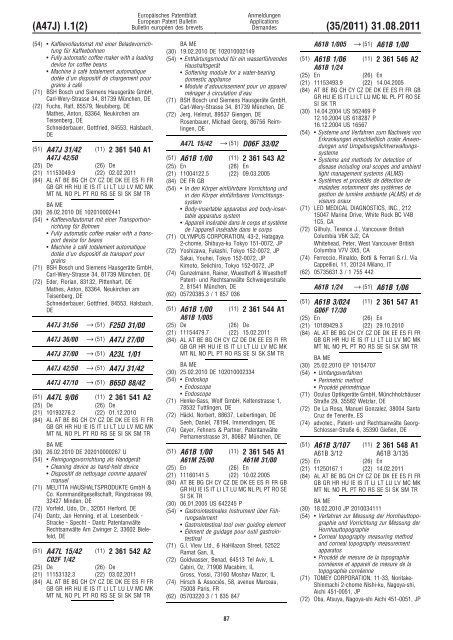 Bulletin 2011/35 - European Patent Office