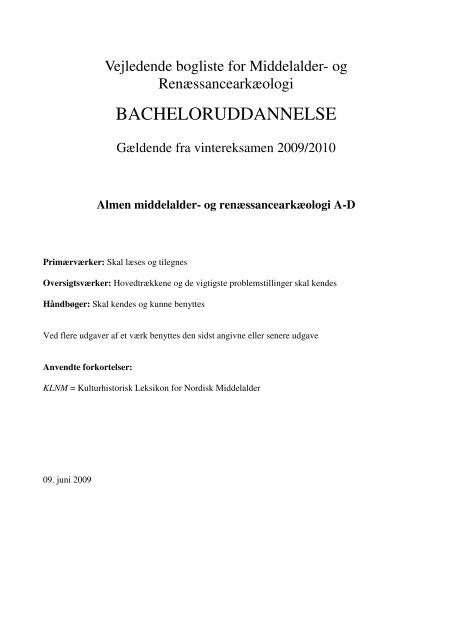 bacheloruddannelse - Antropologi, Arkæologi og Lingvistik - Aarhus ...
