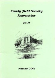 Newsletter 31 - Lundy