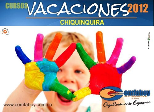 cartilla cursos VACACIONES CHIQUINQUIRA - Comfaboy