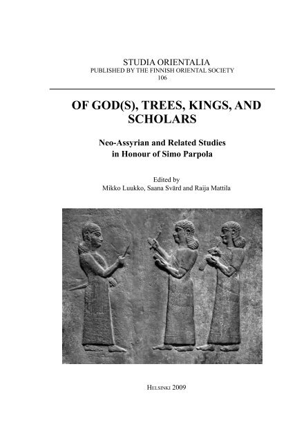 Of GOd(s), Trees, KinGs, and schOlars - University College London