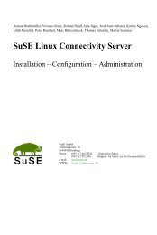 SuSE Linux / System- und Reference-Handbuch - Redes-Linux.com