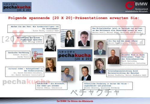 Das ist Pecha Kucha! - Rundbrief