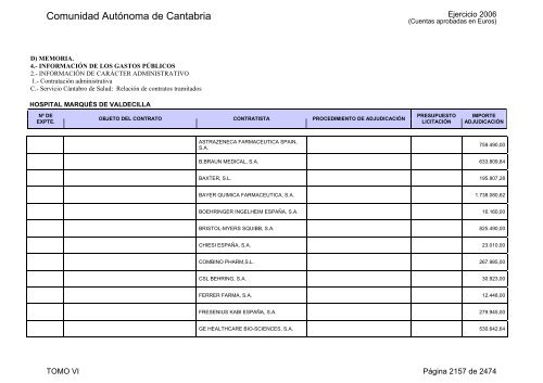 TOMO: VI - Gobierno de Cantabria