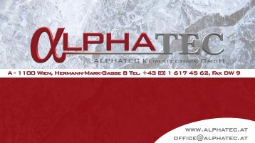 Präsentation - PDF - ALPHATEC Klimatechnik GmbH