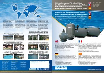 Waterco Commercial Fibreglass Filters Les filtres ... - Waterco Europe