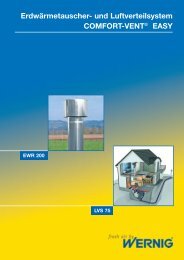 Erdwärmetauscher- und Luftverteilsystem COMFORT-VENT® EASY