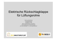 Elektrische Rückschlagklappe für Lüftungsrohre - Trubadu.de