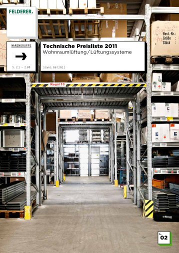 02 Technische Preisliste 2011 - Felderer