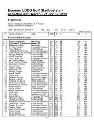 PC CADDIE, Essener LUEG Golf Stadtm., 2. Runde - Golfclub Essen ...