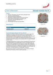 Zehnder Verteiler flat 51 - Comfosystems