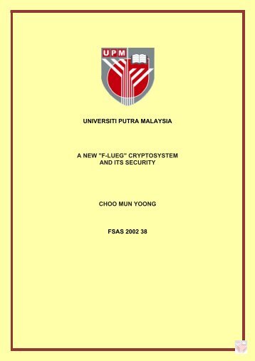 f-lueg - Universiti Putra Malaysia Institutional Repository