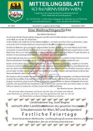 MITTEILUNGSBLATT - Donauschwaben