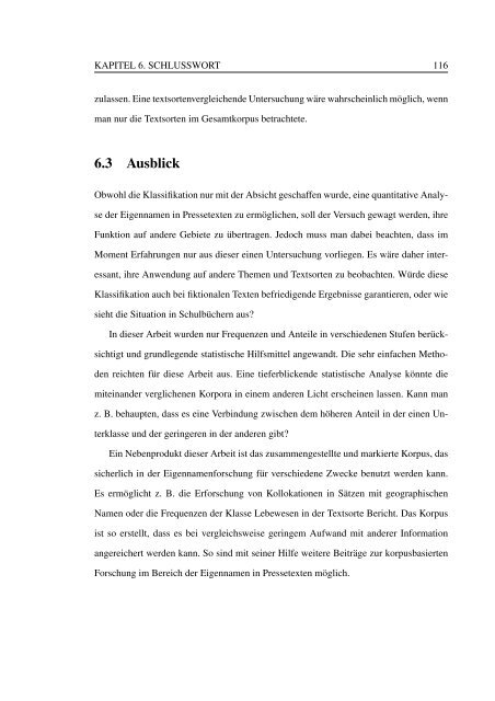 Eigennamen in Pressetexten. Ein Vergleich zweier Online ... - E-thesis