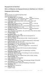 Publikation im Kantonsblatt vom 26 - Bürgergemeinde Basel