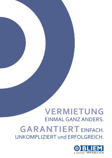 informationen über unseren vermieter service - Bliem & Partner ...