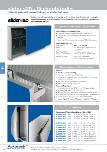 slider s20 - flächenbündig 4 - Ackutech AG