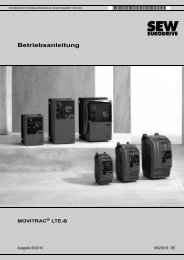 Betriebsanleitung – MOVITRAC® LTE-B - SEW-Eurodrive