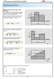 Berechnungsrichtlinien LTK Lineartechnik Korb GmbH