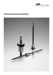 Gewinderollenschraubtriebe, LTK Lineartechnik Korb GmbH