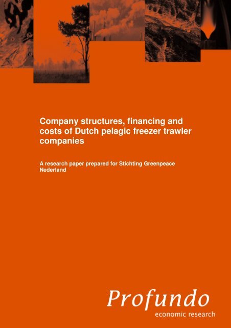 Company structures, financing and costs of Dutch ... - Greenpeace