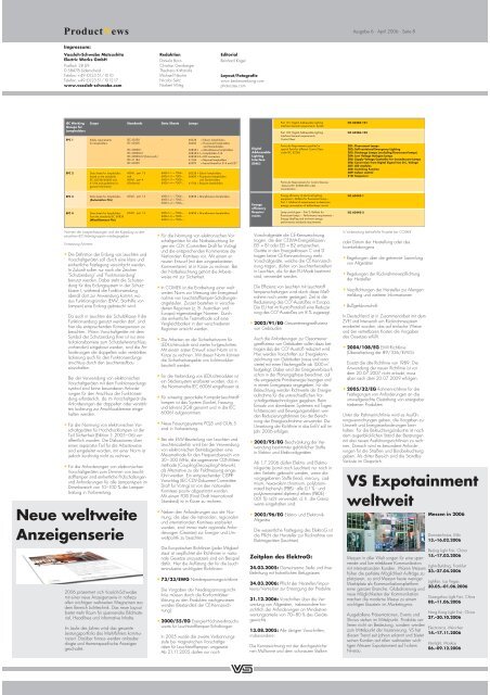 Product News 2006 - Vossloh