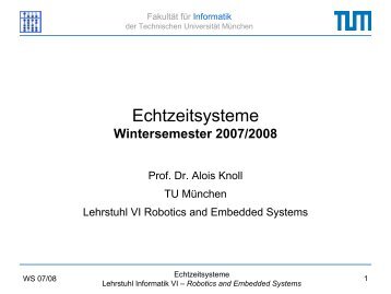 Komplett - Robotics and Embedded Systems - TUM