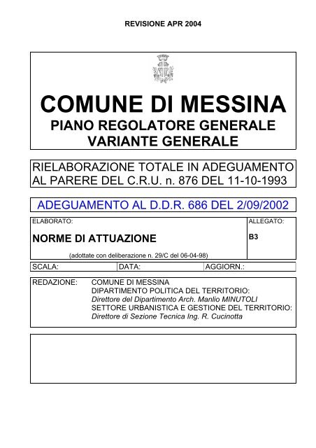 COMUNE DI MESSINA - Università degli Studi di Messina