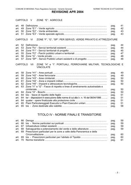 COMUNE DI MESSINA - Università degli Studi di Messina