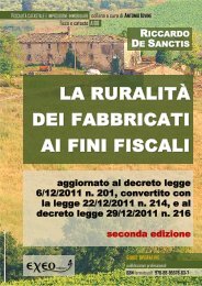 De Sanctis LA RURALITÀ DEI FABBRICATI AI FINI FISCALI - Exeo