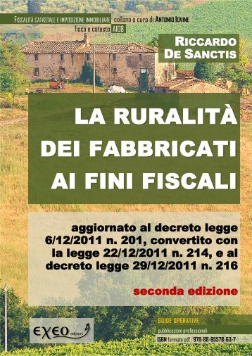 De Sanctis LA RURALITÀ DEI FABBRICATI AI FINI FISCALI - Exeo